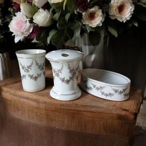 3-Piece Set Japan Porcelain Bathroom Set